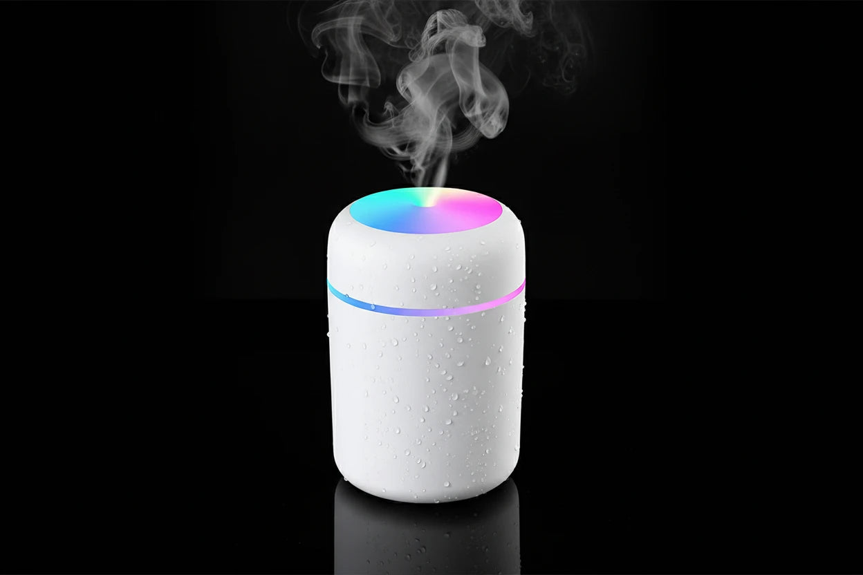 Aurent-Area-Mini Aroma-Diffusor & Luftbefeuchter mit LED-Atmosphärenlicht
